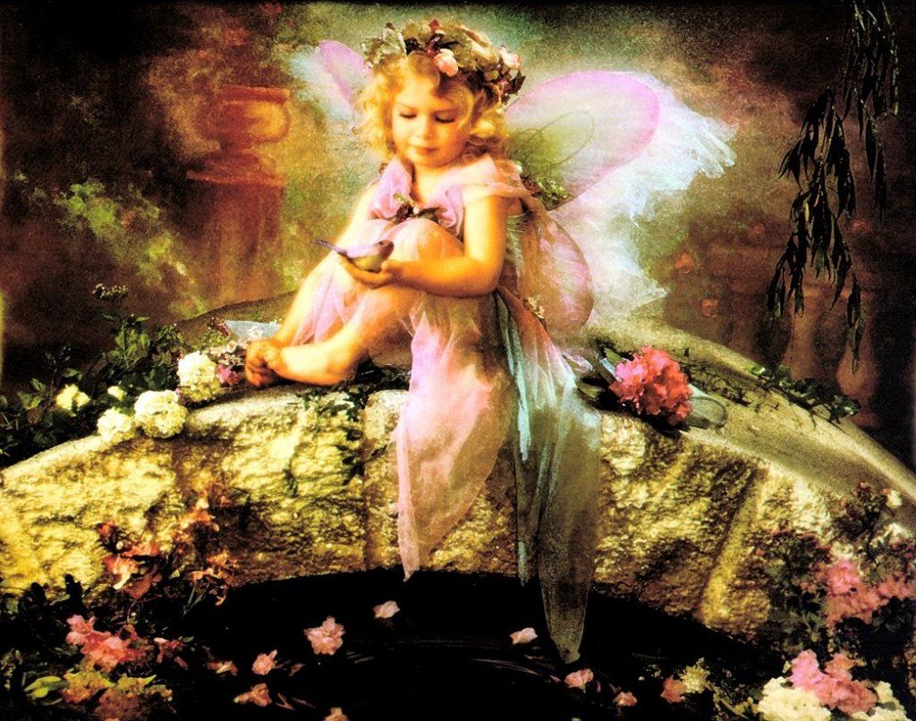 fond d'ecran gratuit elfes et anges